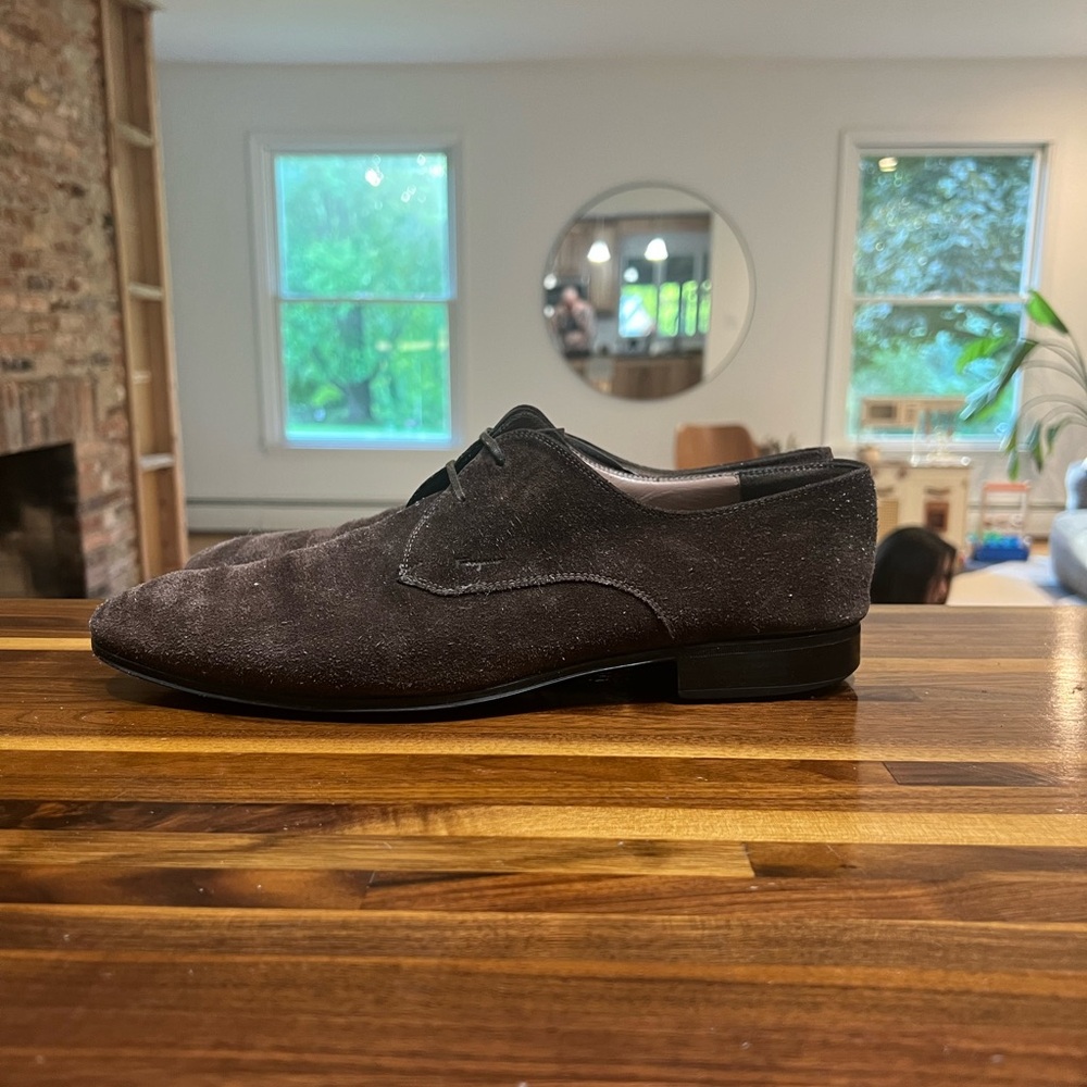 Ferragamo suede derby